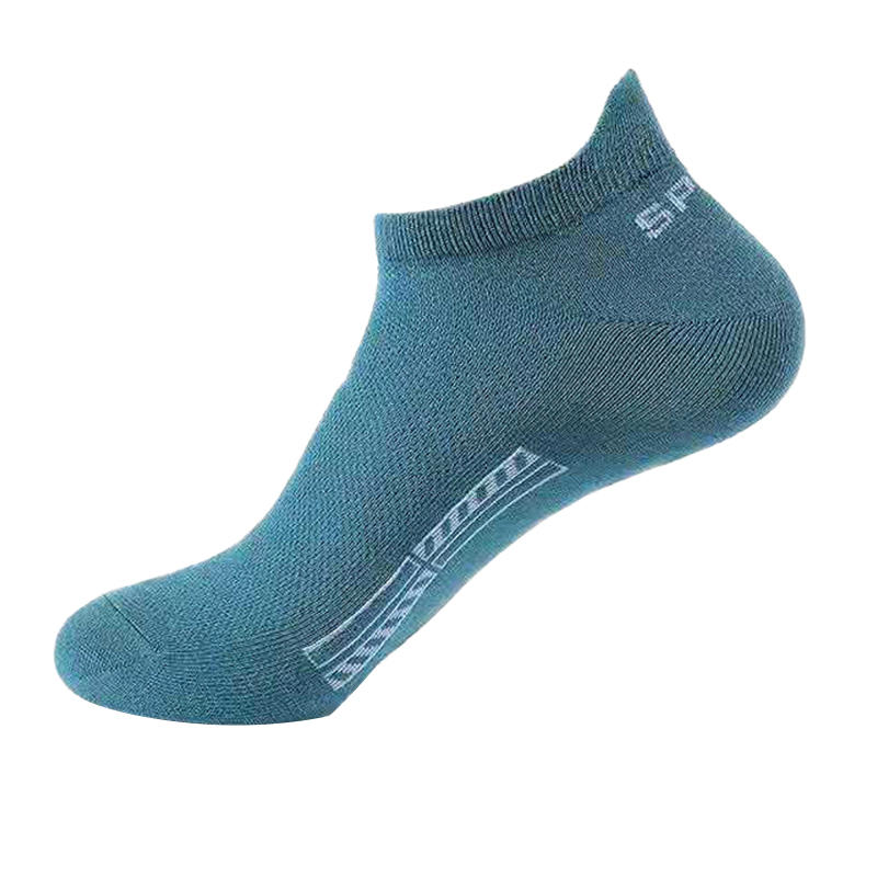 Sweat-absorbent deodorant breathable mesh slouch 100% cotton gym crew socks