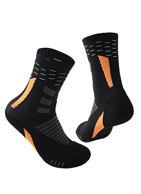 Custom logo socks fashion crew basketball athletic graphic sock for men