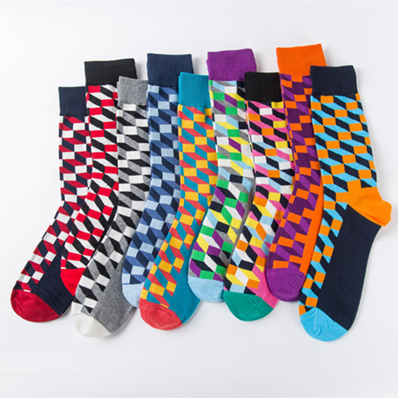 Cartoon funny colourful socks unisex high quality custom tube socks