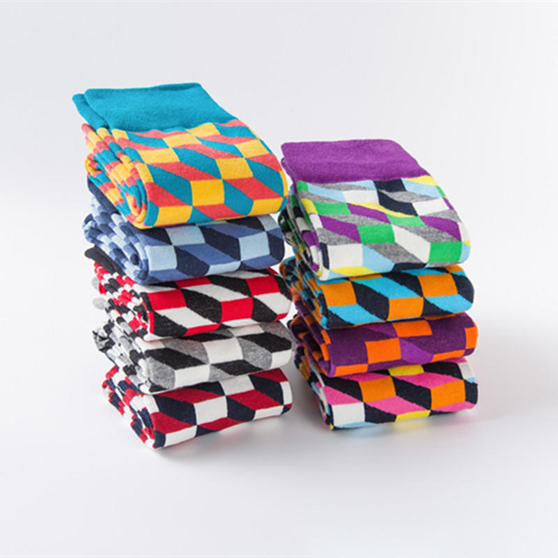Cartoon funny colourful socks unisex high quality custom tube socks