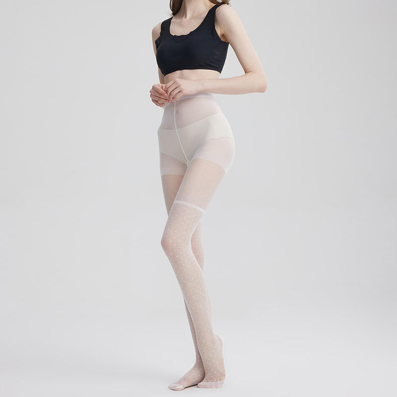 Small dot Pattern mock stocking styles ultra sheer tights